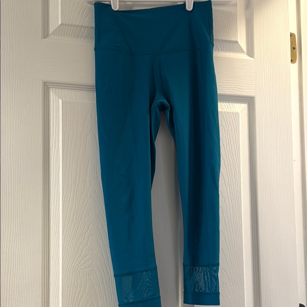Victoria's Secret Sport Teal Ankle Cropped Pants